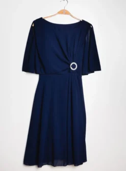 Robe de soirée courte femme cape