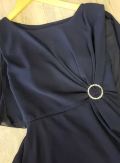 Robe de soirée courte femme cape