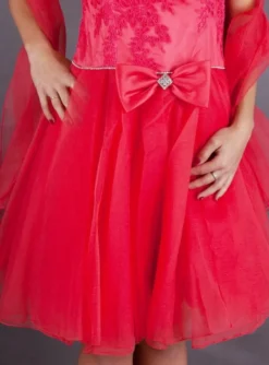 Robe de soirée courte femme Carla + étole taille 36