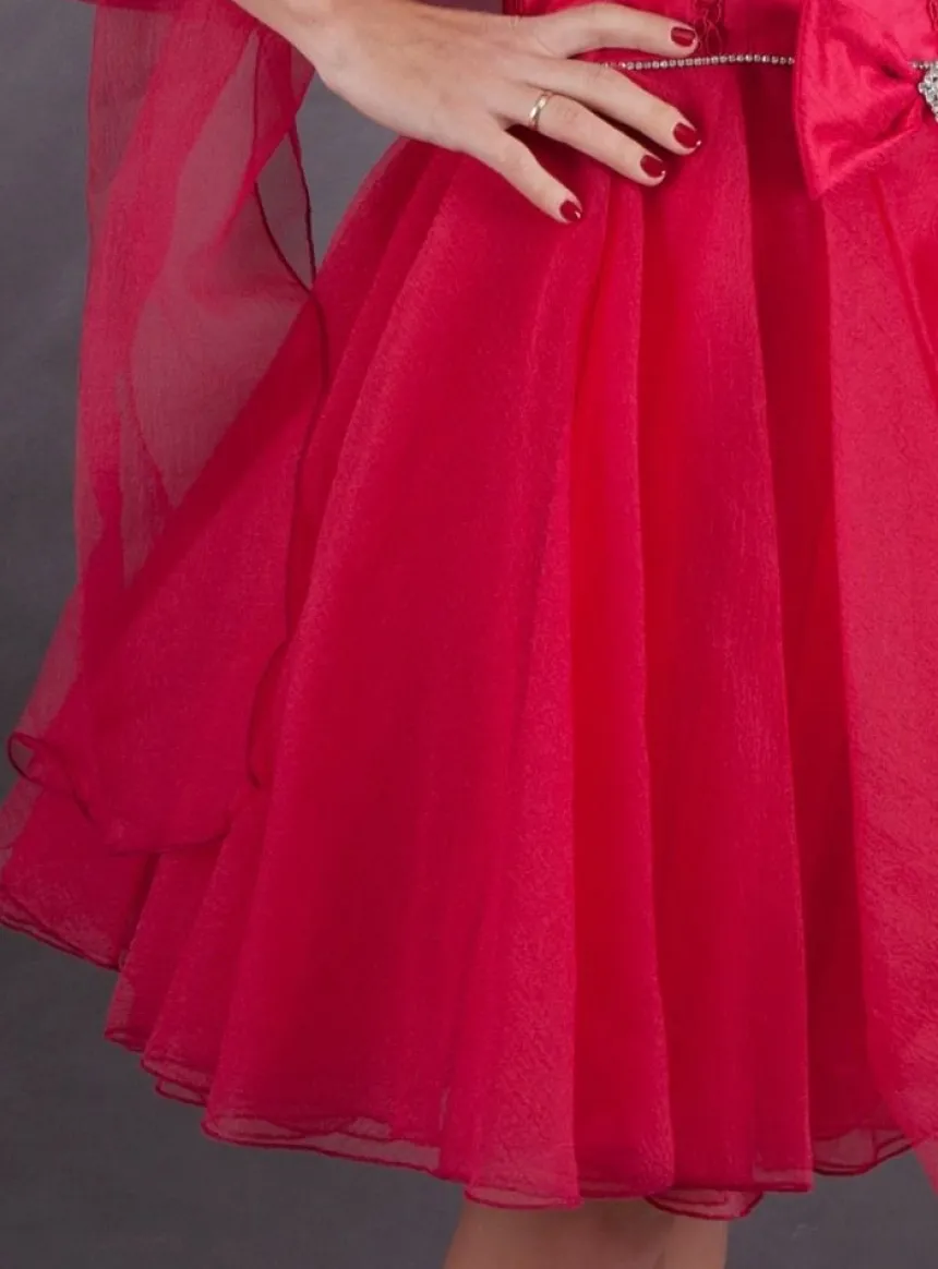 Robe de soirée courte femme Carla + étole taille 36