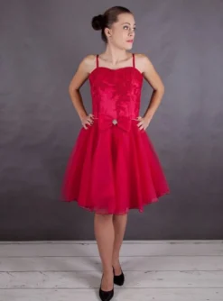 Robe de soirée courte femme Carla + étole taille 36