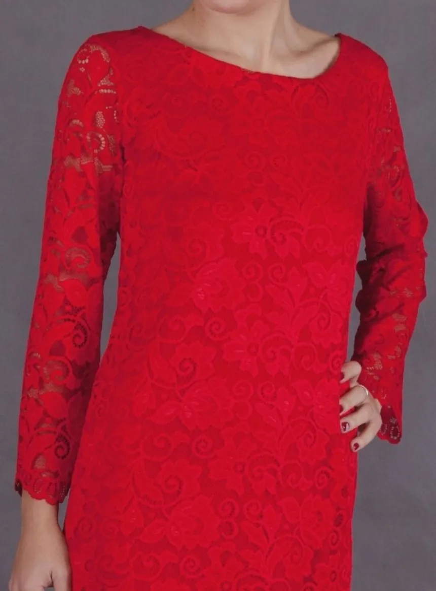 Robe de soirée courte femme en dentelle Lydia