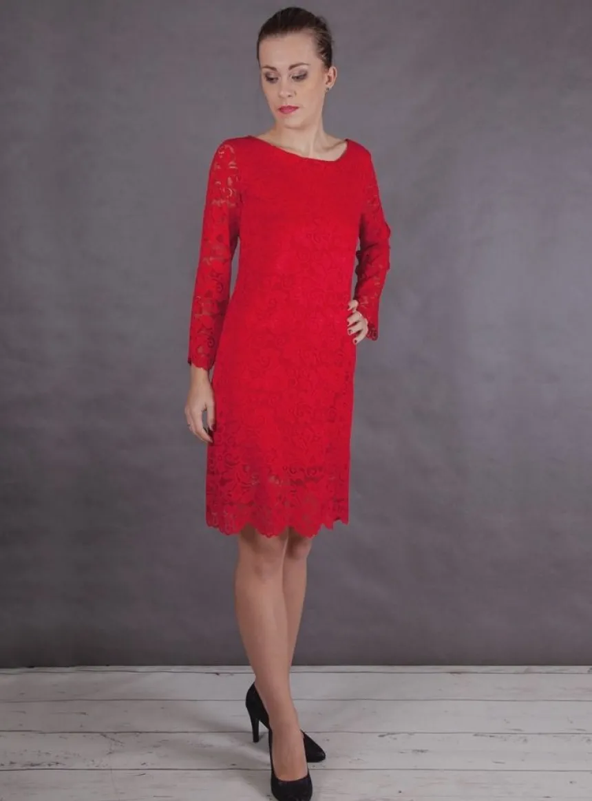 Robe de soirée courte femme en dentelle Lydia