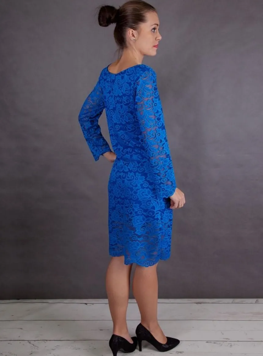 Robe de soirée courte femme en dentelle Lydia