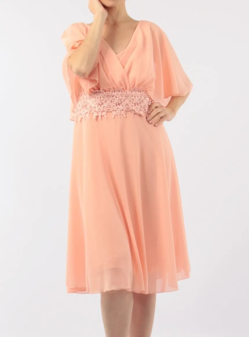 Robe de soirée courte femme grande taille Angélina