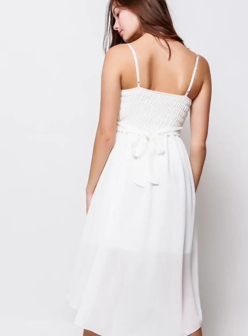Robe de soirée courte femme Myriam Ivoire - Ecru