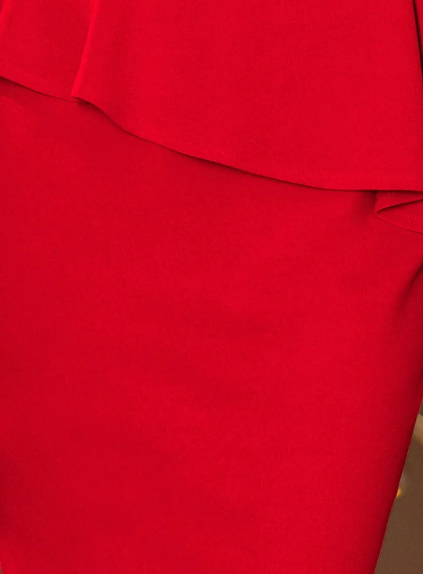 Robe de soirée femme courte avec volant