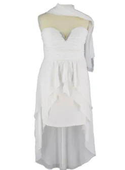 Robe de soirée femme courte devant long derrière Anna