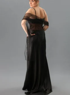 Robe de soirée femme longue Maïssa + étole