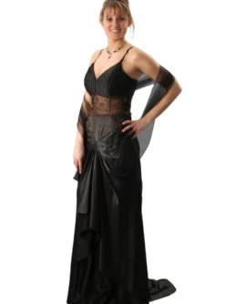 Robe de soirée femme longue Maïssa + étole