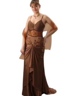 Robe de soirée femme longue Maïssa + étole