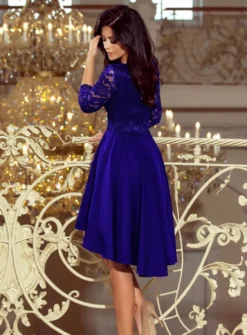 Robe de soirée femme manches dentelle