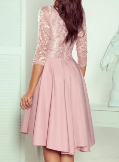 Robe de soirée femme manches dentelle