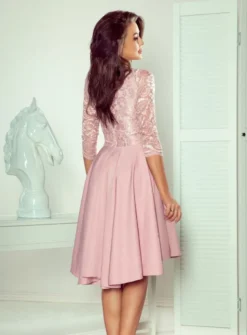 Robe de soirée femme manches dentelle