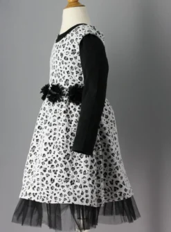 Robe de soirée fille + polo Noir 2 ans