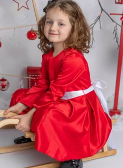 Robe de soirée fille Susie manches longues