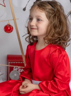 Robe de soirée fille Susie manches longues