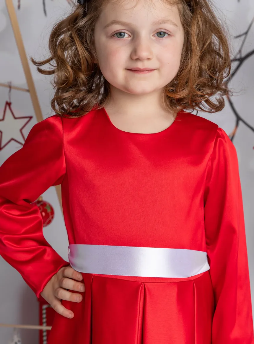 Robe de soirée fille Susie manches longues