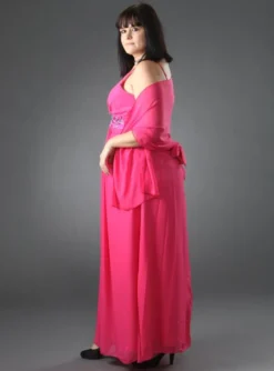 Robe de soirée grande taille Gaynor + étole