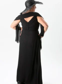 Robe de soirée grande taille longue Flavie + étole