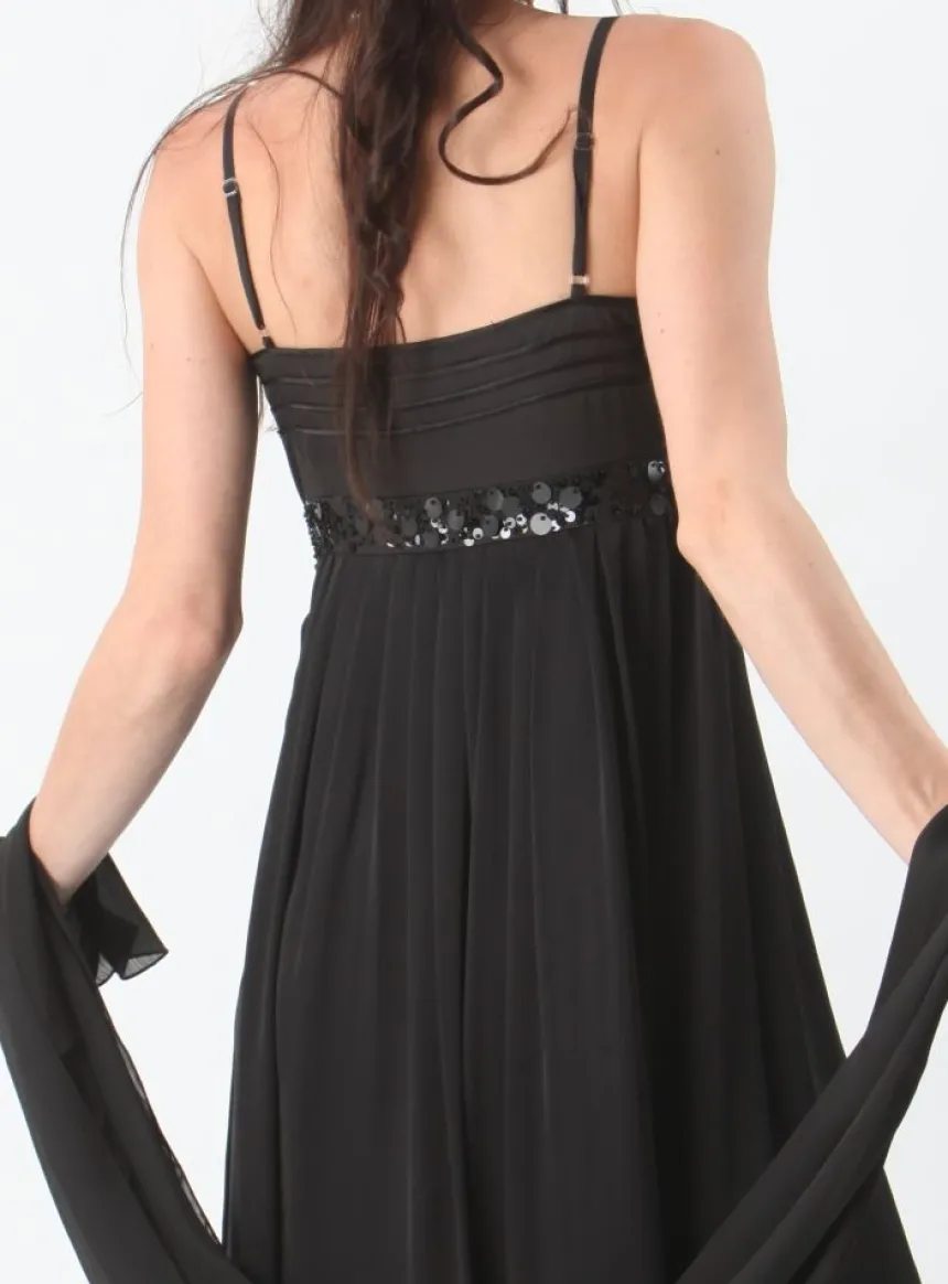 Robe de soirée longue femme Anava + étole