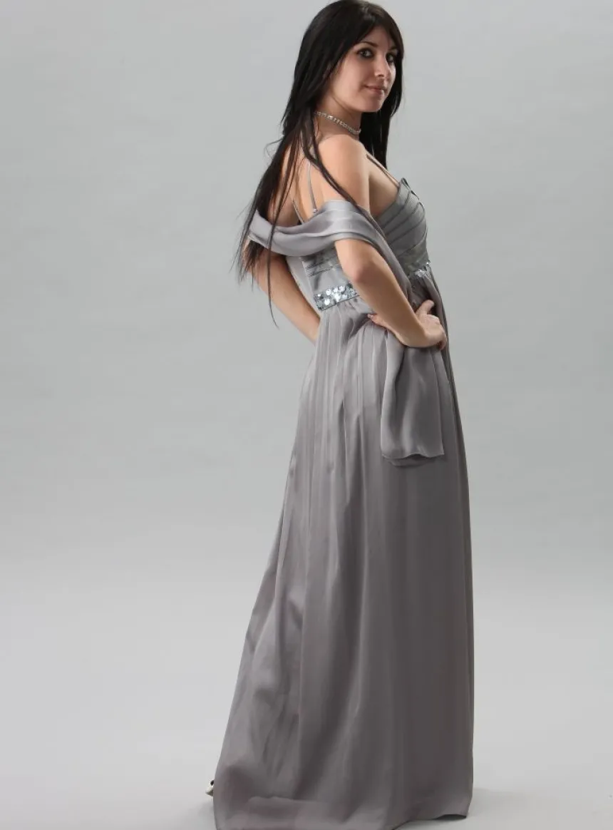 Robe de soirée longue femme Anava + étole