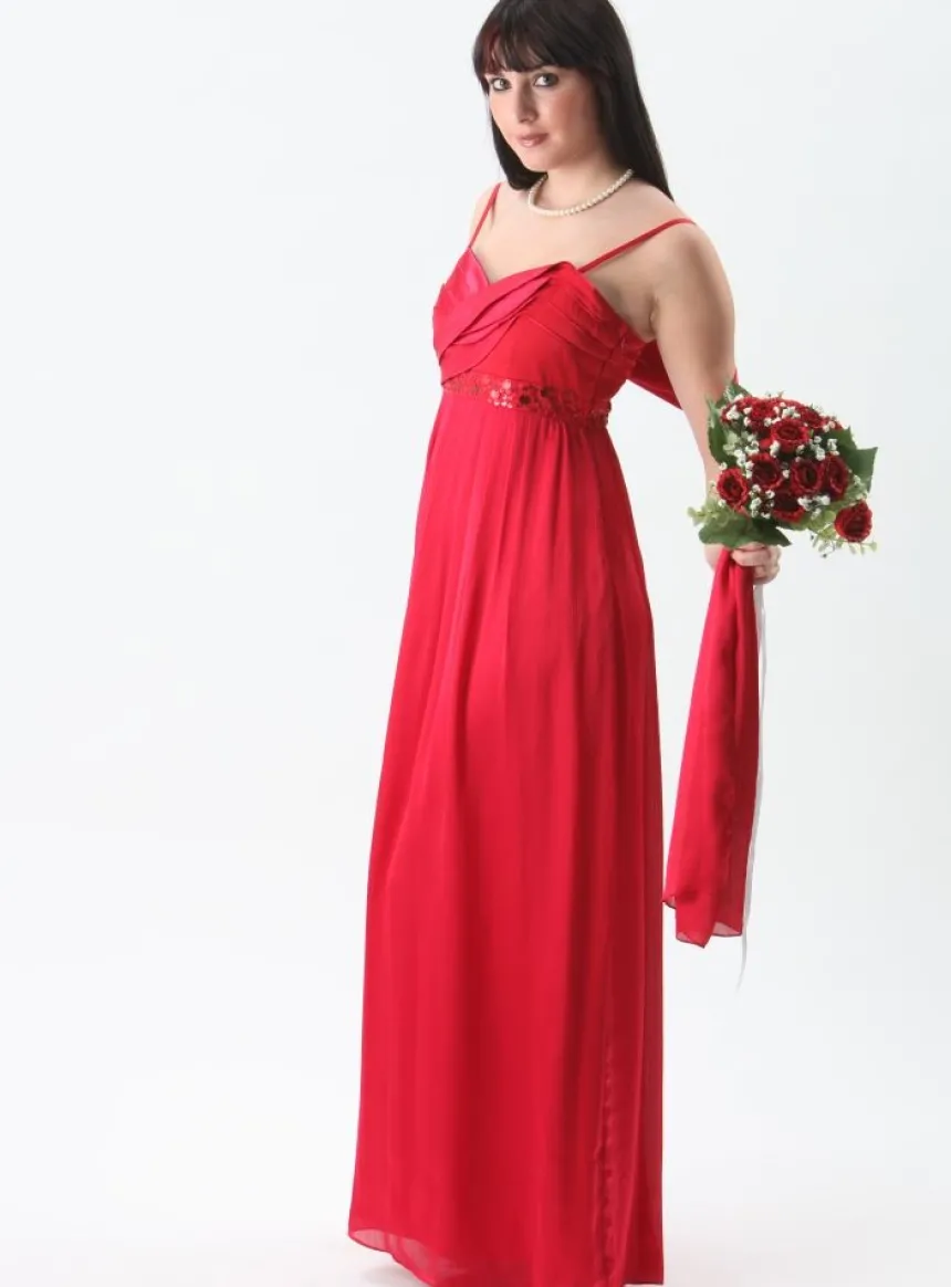 Robe de soirée longue femme Anava + étole