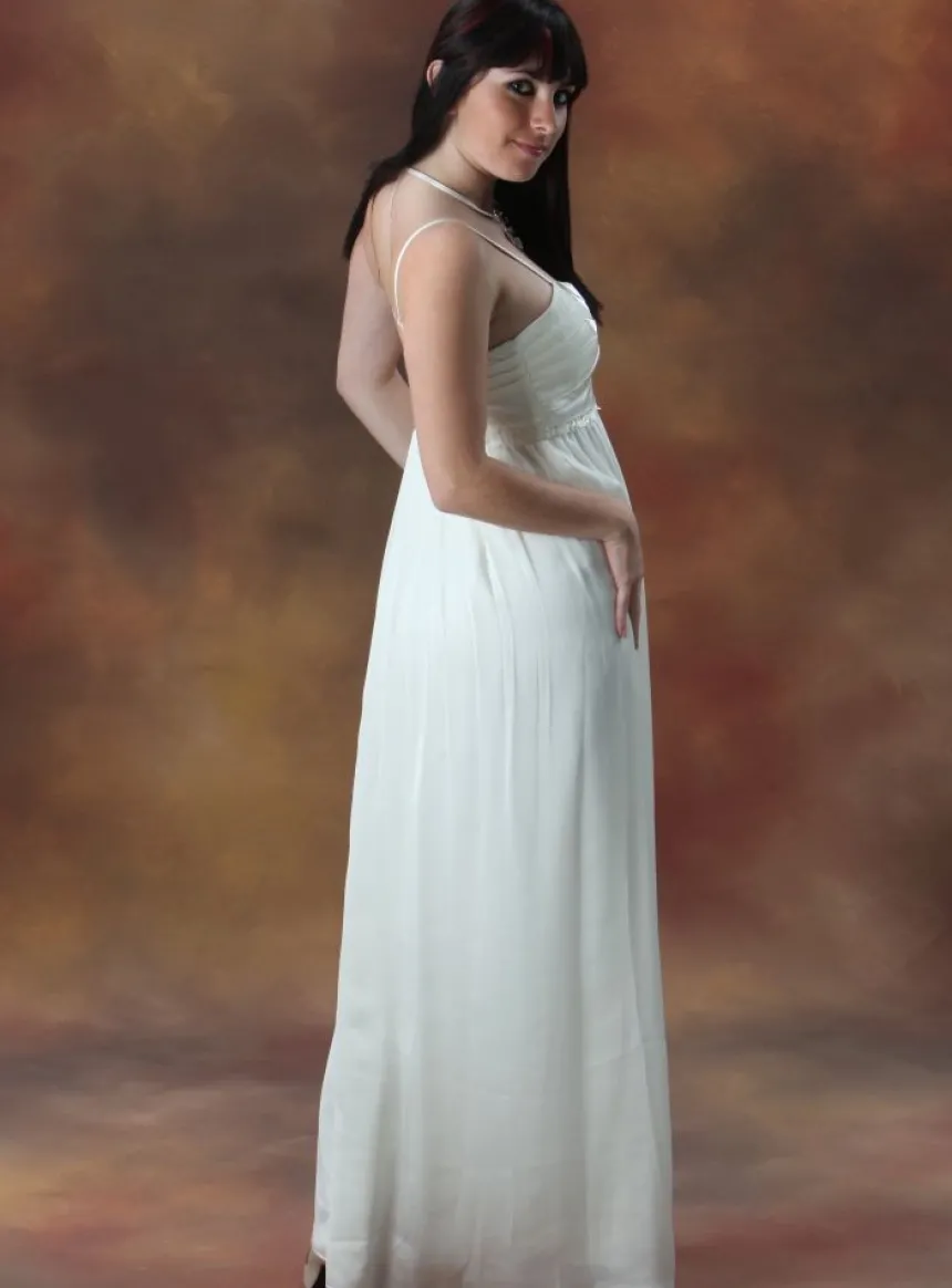 Robe de soirée longue femme Anava + étole