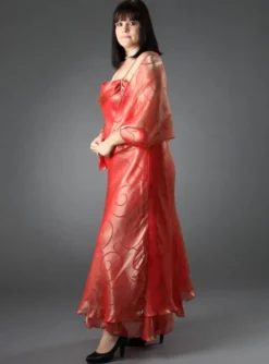 Robe de soirée longue femme Catherine + étole