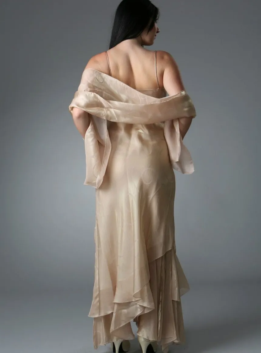 Robe de soirée longue femme Catherine + étole