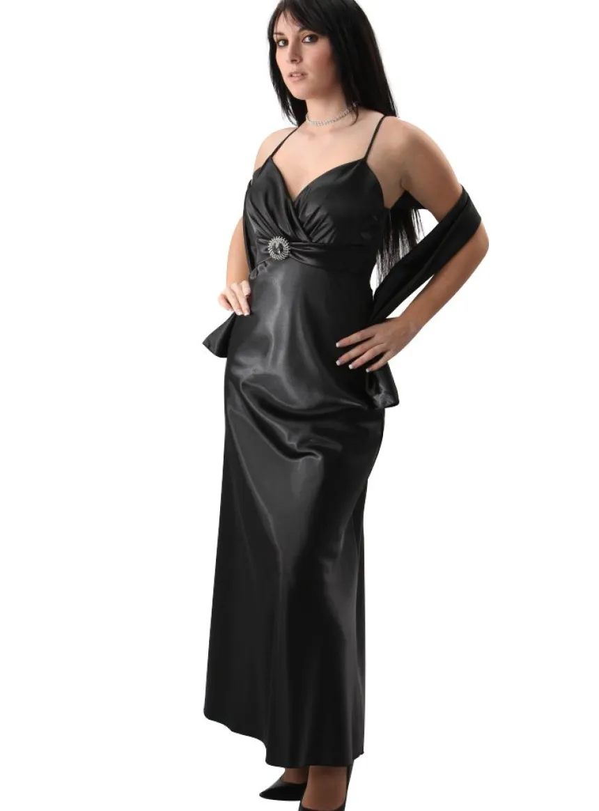 Robe de soirée longue femme Lana Noir 38