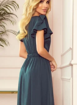 Robe de soirée longue fluide femme