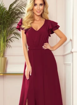 Robe de soirée longue fluide femme