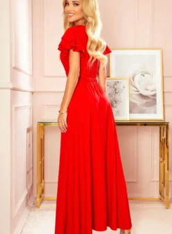 Robe de soirée longue fluide femme
