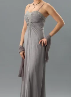 Robe de soirée longue Louison + étole