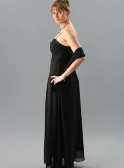 Robe de soirée longue Louison + étole