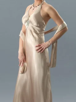 Robe de soirée longue Victoire + étole
