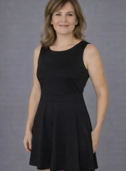 Robe de soirée noire courte femme Doumia