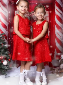Robe de soirée ou pour Noël Fille