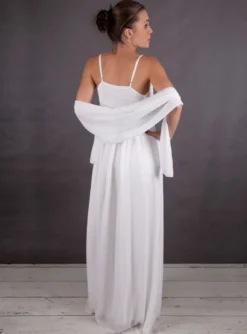 Robe de soirée + étole Jessica ivoire Ivoire - Ecru 36-38