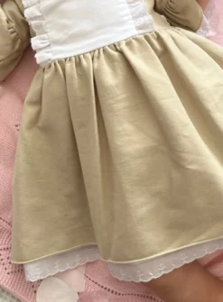 Robe fillette vintage en coton et lin Charlie