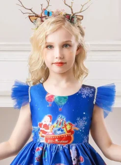 robe imprimé Noël fille