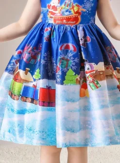 robe imprimé Noël fille