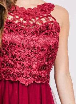 Robe jeune fille tulle et dentelle