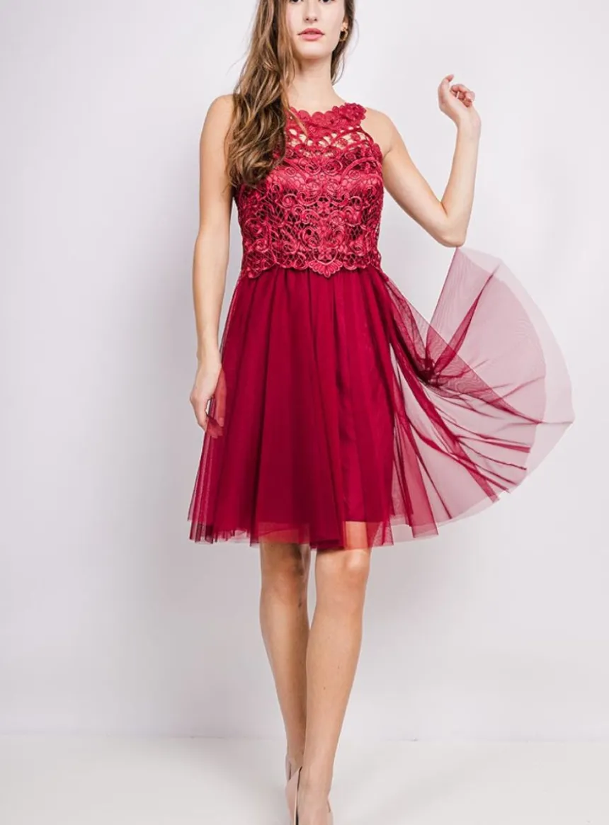 Robe jeune fille tulle et dentelle