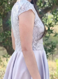 Robe mariage femme courte volante