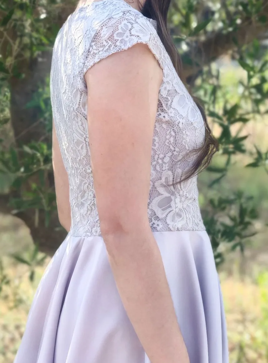 Robe mariage femme courte volante