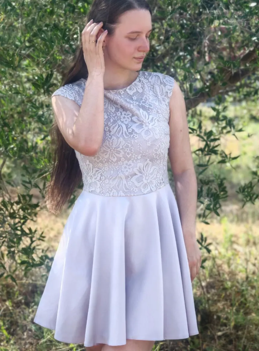 Robe mariage femme courte volante
