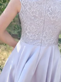 Robe mariage femme courte volante