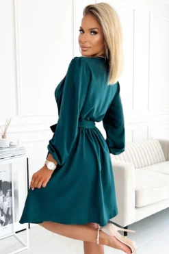 Robe soirée femme glamour et manches longues